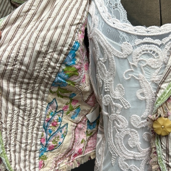 jacket/maxi skirt vintage Victorian boho NWT quilted jacket Loveshack fancy XS - Picture 11 of 17